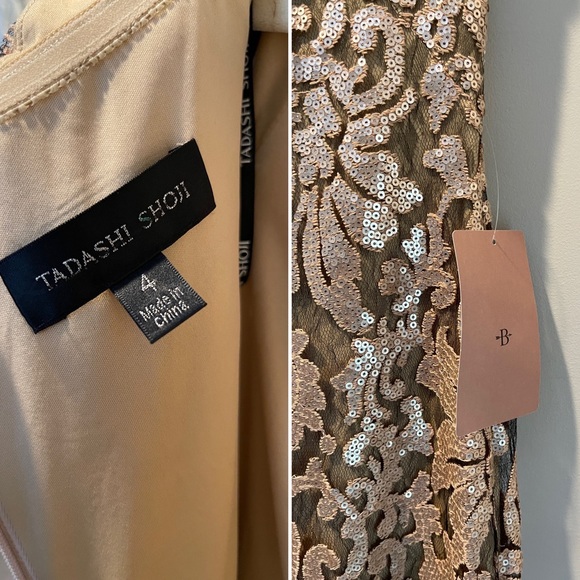 NWT Tadashi Shoji Odette Sequin Dress - Picture 12 of 12